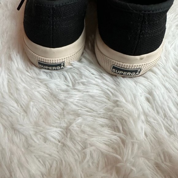 Superga Black/White 2750 Cotu Classic Sneakers Size EU 36/US 6W - Picture 6 of 9